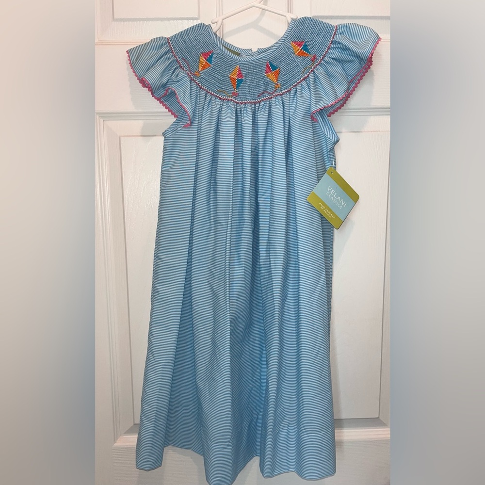 Velani Classics Kite Smocked Dress NWT
